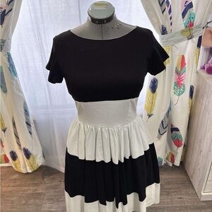 Chic Black and White Dress